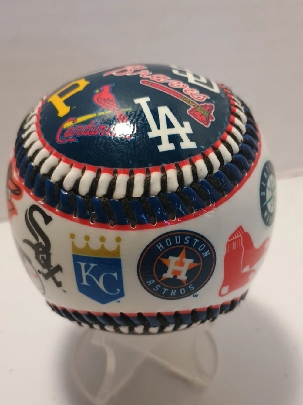 MLB Team Logos Decorative Baseball - White and Blue